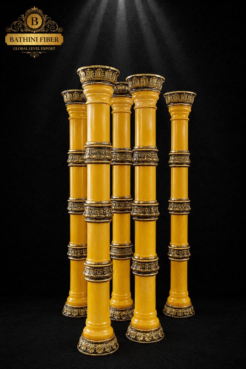 Royal Amber Marble Heritage Pillar