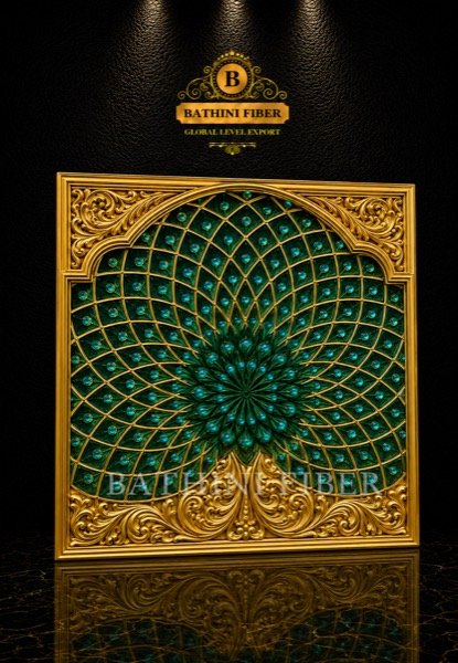 Royal Peacock Mandala Decorative FRP Panel